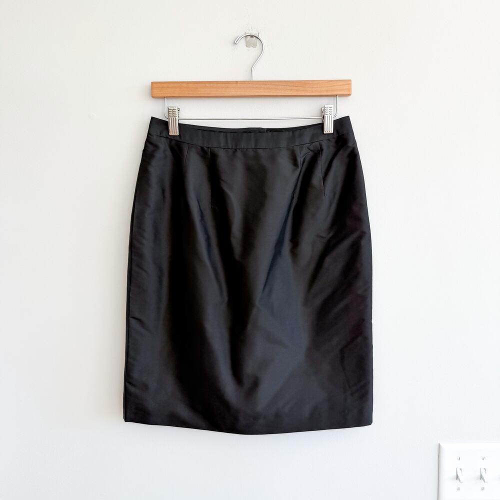 Marisa Baratelli Thai Silk Skirt Black 6